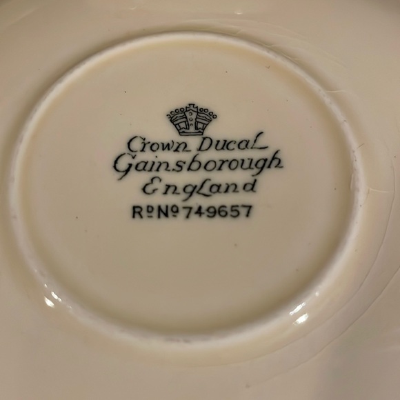 Crown Ducal Gainsborough Bundle - 4 Teacups & Saucers - Picture 4 of 10